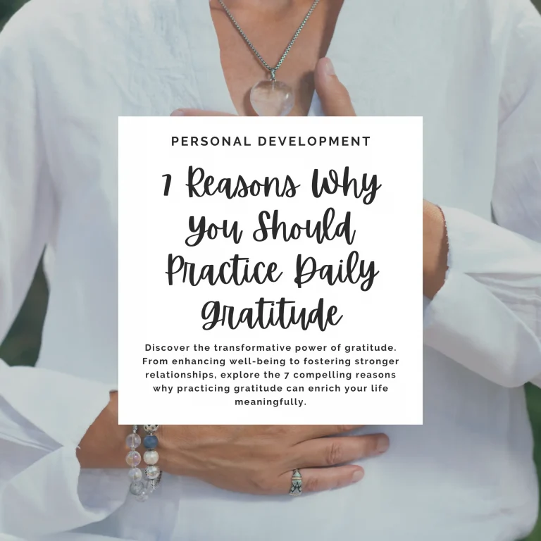 Discover the transformative power of gratitude. From enhancing well-being to fostering stronger relationships, explore the 7 compelling reasons why practicing gratitude can enrich your life meaningfully.