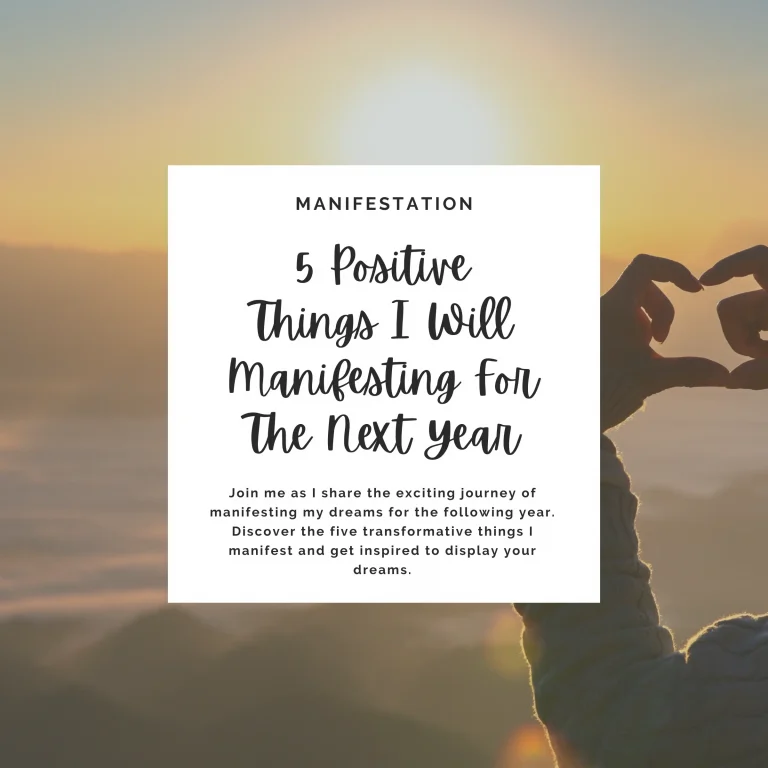 Join me as I share the exciting journey of manifesting my dreams for the following year. Discover the five transformative things I manifest and get inspired to display your dreams.