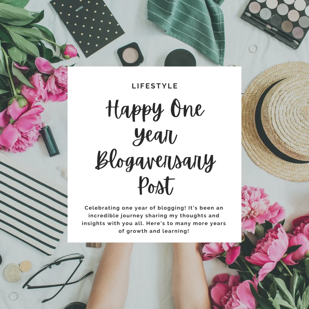 Celebrating one year of blogging! It's been an incredible journey sharing my thoughts and insights with you all. Here's to many more years of growth and learning!
