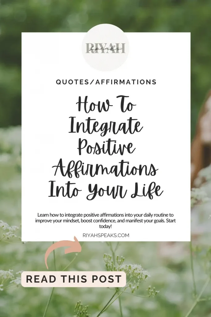 Learn how to integrate positive affirmations into your daily routine to improve your mindset, boost confidence, and manifest your goals. Start today!