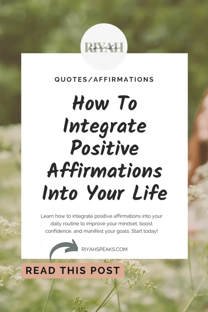 Learn how to integrate positive affirmations into your daily routine to improve your mindset, boost confidence, and manifest your goals. Start today!