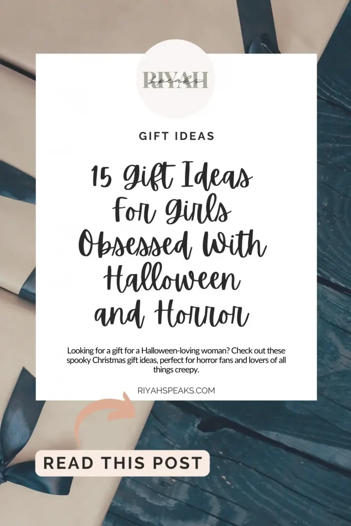 Looking for a gift for a Halloween-loving woman? Check out these spooky Christmas gift ideas, perfect for horror fans and lovers of all things creepy.