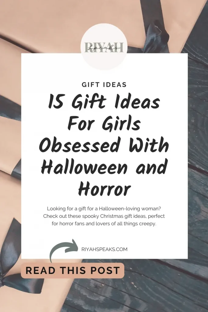 Looking for a gift for a Halloween-loving woman? Check out these spooky Christmas gift ideas, perfect for horror fans and lovers of all things creepy.