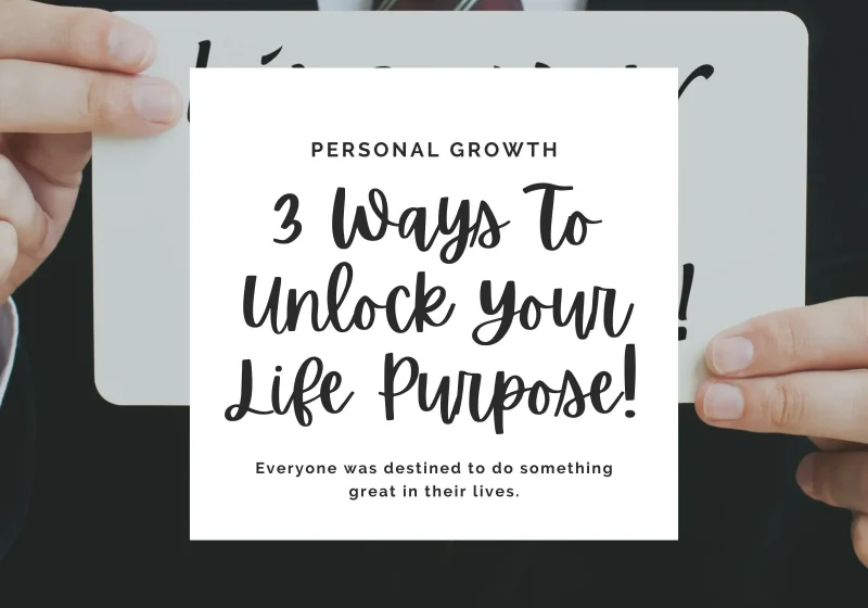 Everyone was destined to do something great in their lives. Learn how to find your life purpose and unlock it!