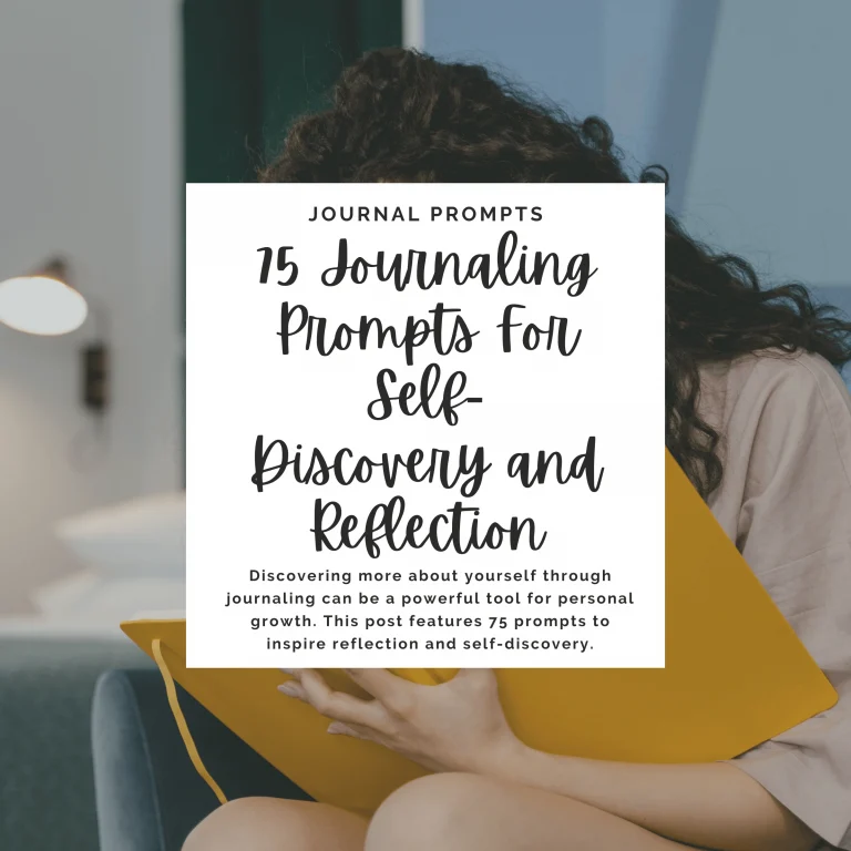 Discovering more about yourself through journaling can be a powerful tool for personal growth. This post features 75 prompts to inspire reflection and self-discovery.