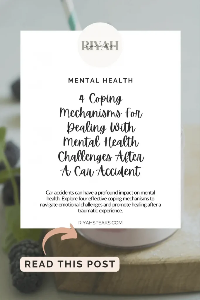 Car accidents can have a profound impact on mental health. Explore four effective coping mechanisms to navigate emotional challenges and promote healing after a traumatic experience.