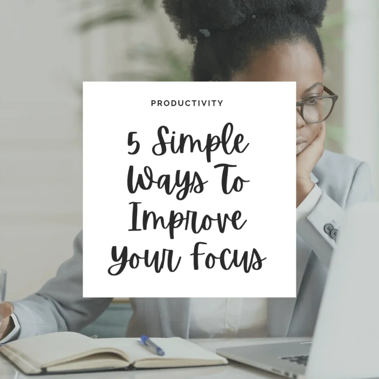 Discover five easy techniques to boost your concentration and productivity. Uncover the secrets to sharpening your focus for a more effective and mindful lifestyle.