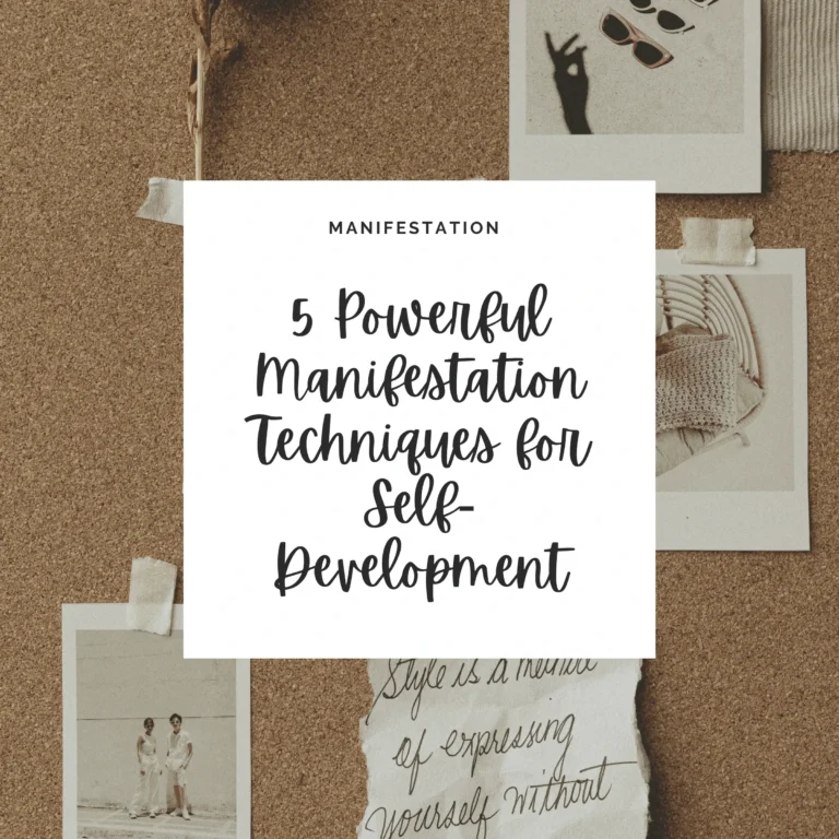 Unlock your potential with these five powerful manifestation techniques, guiding you on a transformative journey towards personal growth and self-development.